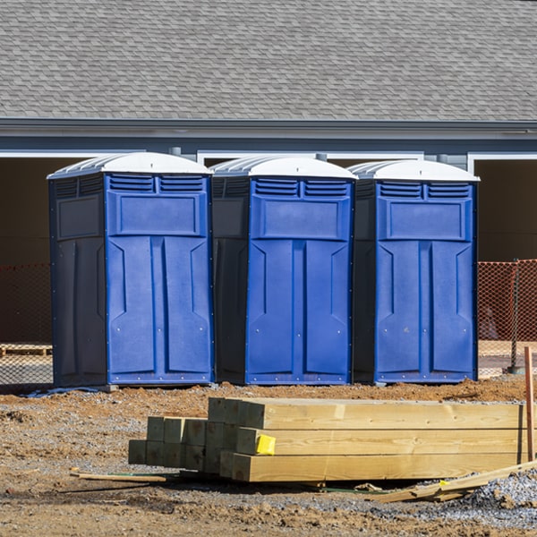 are there any restrictions on where i can place the porta potties during my rental period in Maine NY